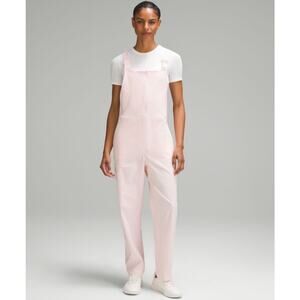Lululemon WovenAir Pink Strawberry Milkshake Jumpsuit Overalls, Size 8